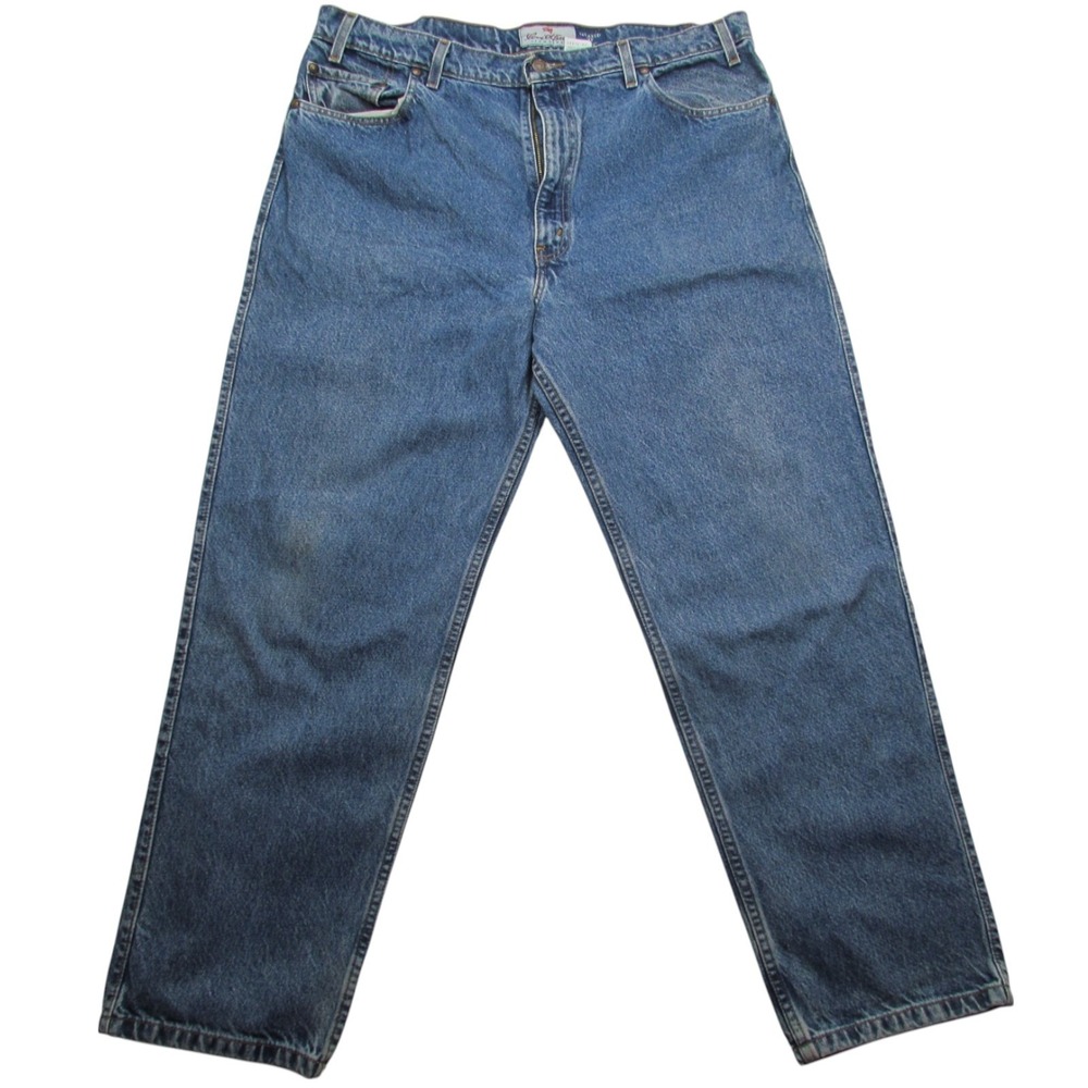 Levis 540 Jeans Mens 40x30 Blue Relaxed‎ Fit Signature Denim Pants Brown Tag